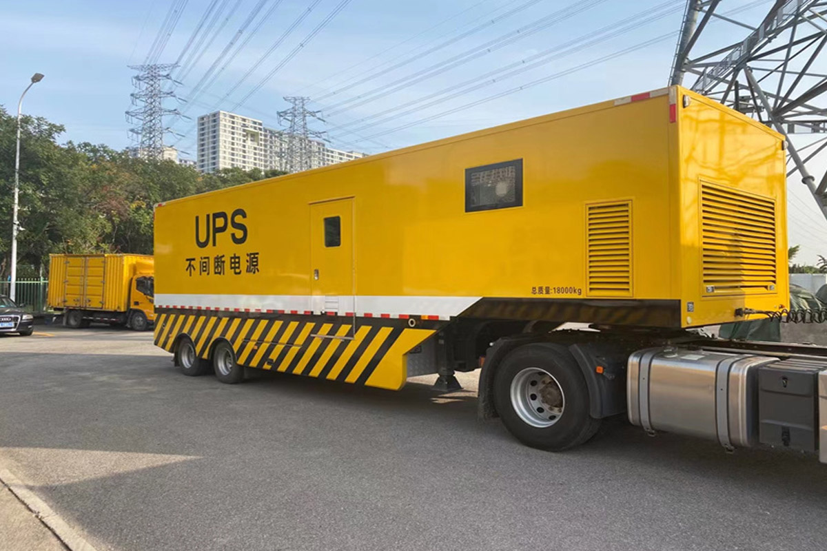 桓台发电机租赁施工现场